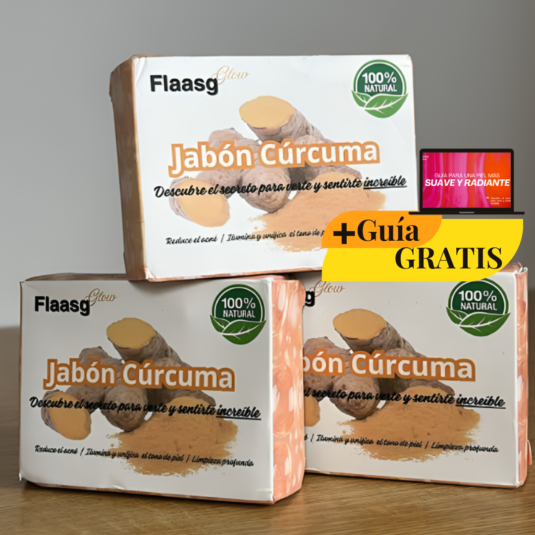 Jabón de Cúrcuma (3X2) + 2 Cremas y 1 Guía GRATIS